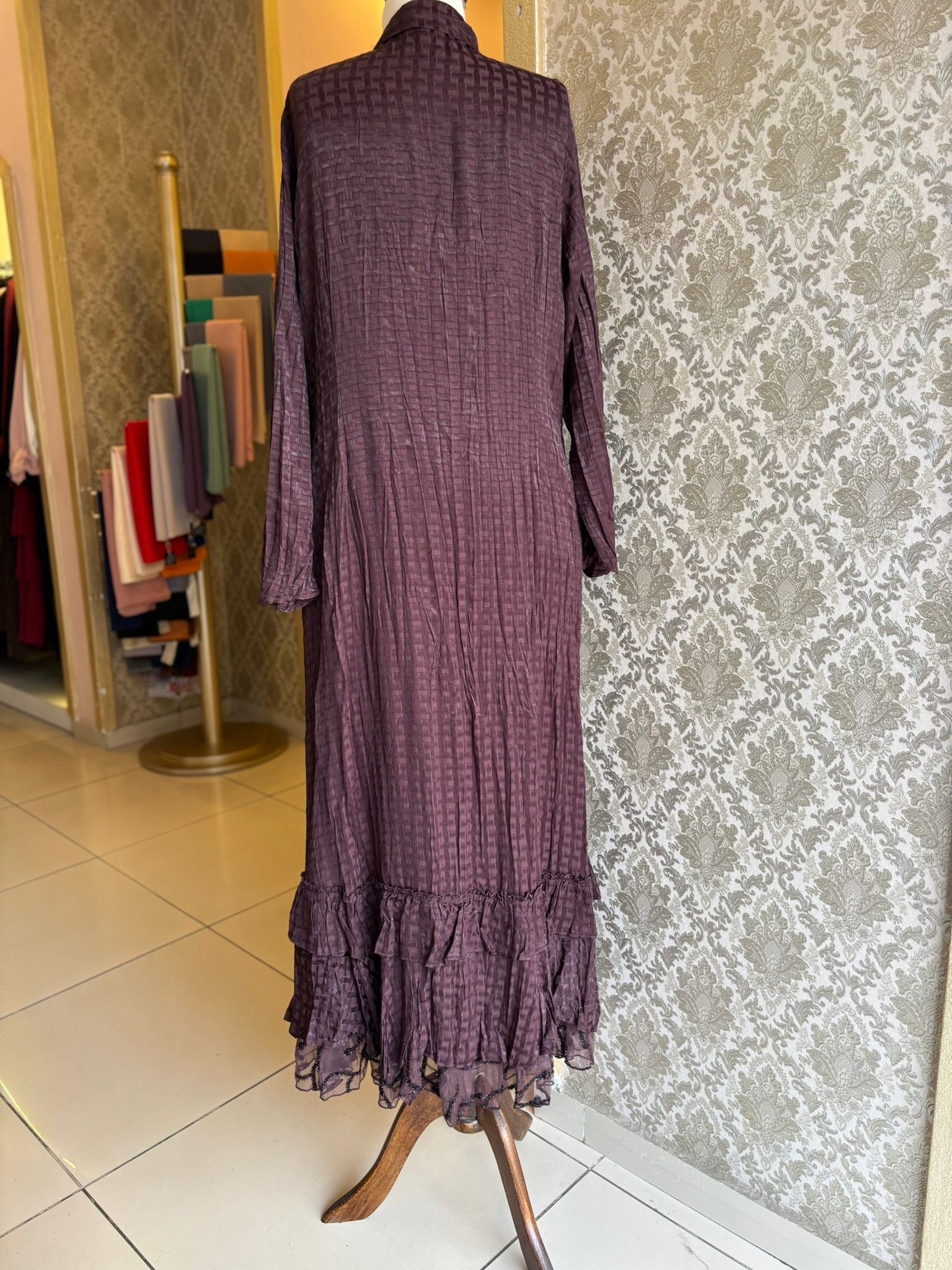 LISSMORE İPEK KUPRA ELBİSE Arz-ı Endam