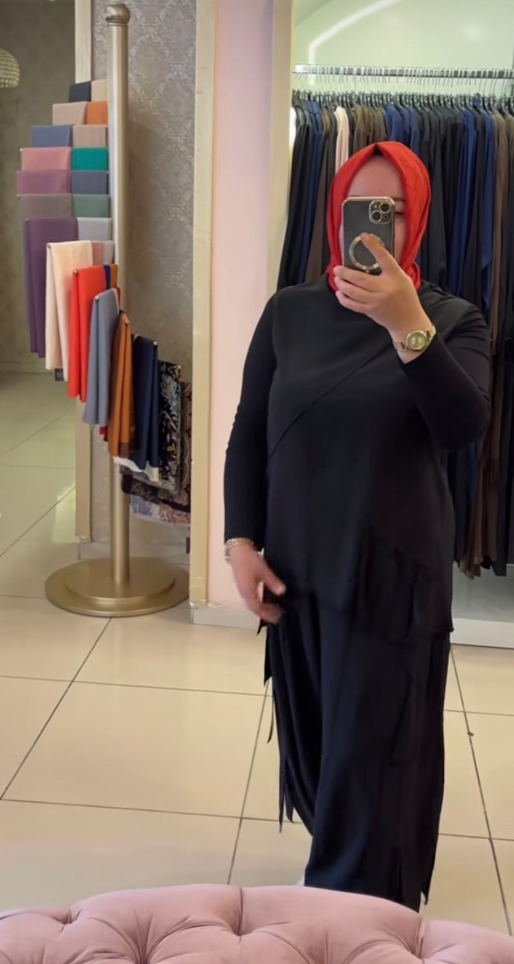 REDSHOW ŞALVAR TAKIM  ŞERİTLİ MODEL