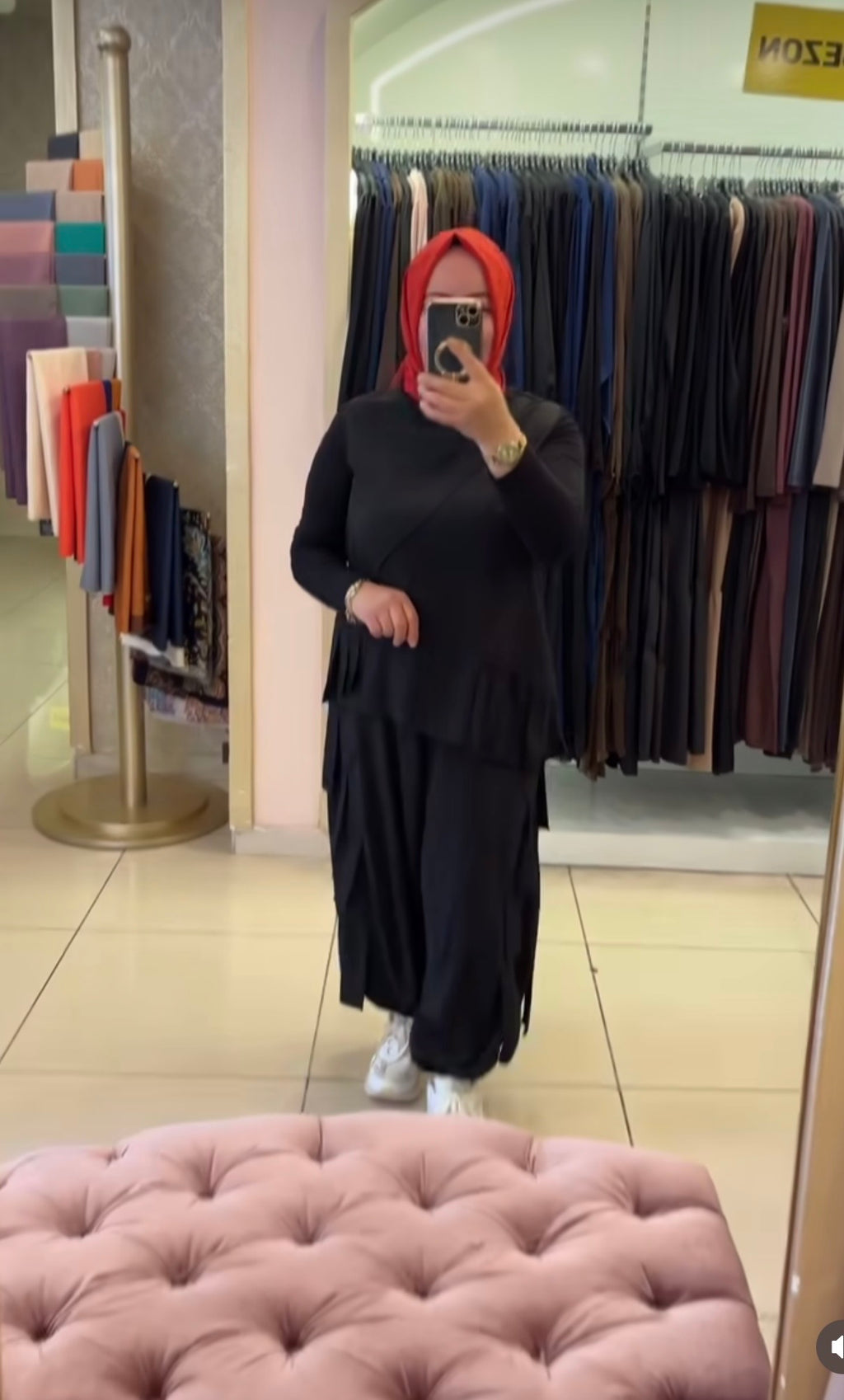 REDSHOW ŞALVAR TAKIM  ŞERİTLİ MODEL