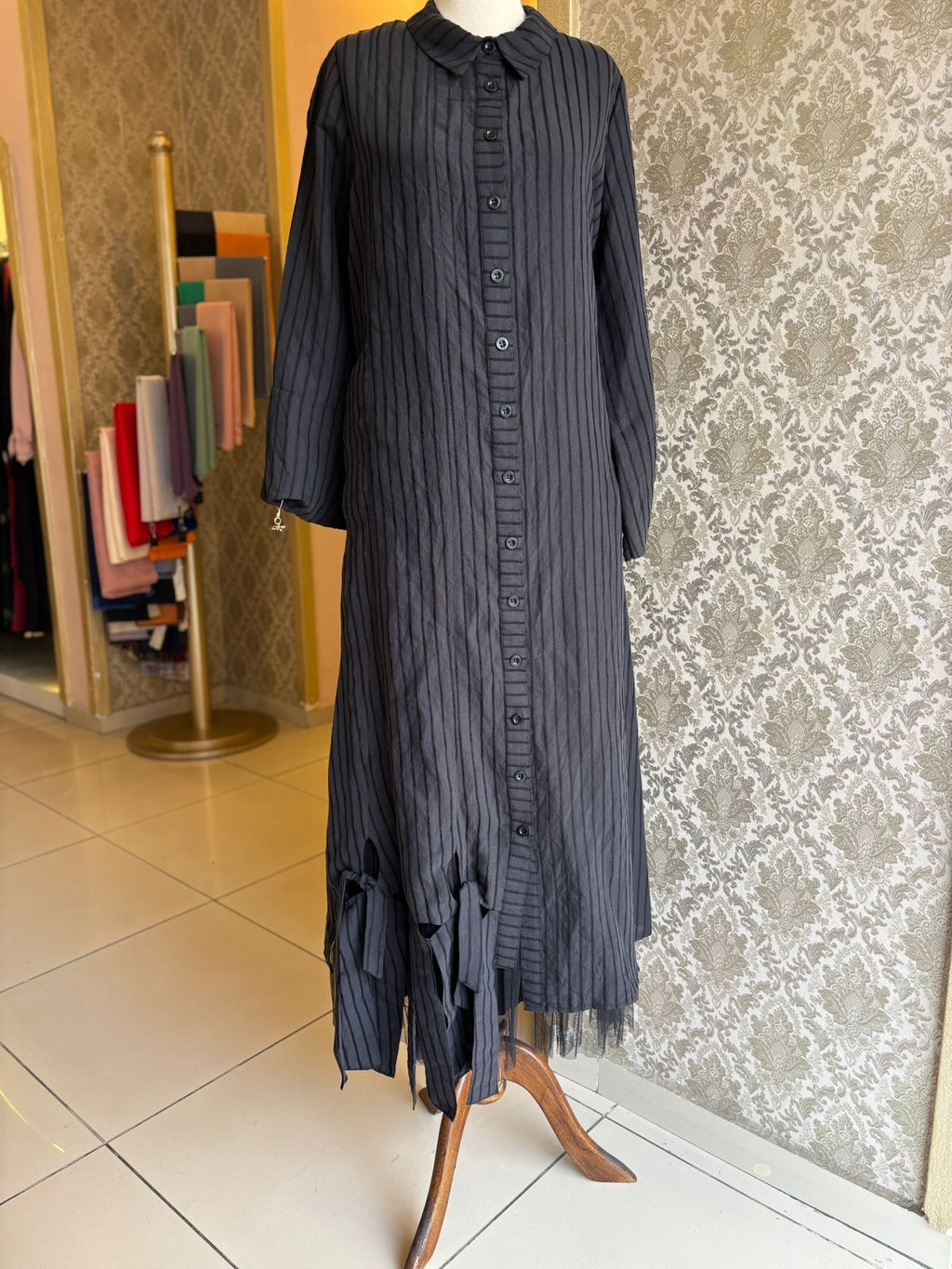 LISSMORE DÜĞMELİ ELBİSE Arz-ı Endam