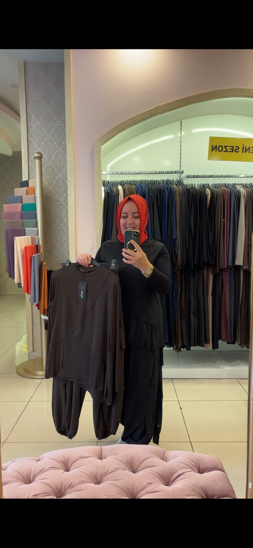 REDSHOW ŞALVAR TAKIM  ŞERİTLİ MODEL